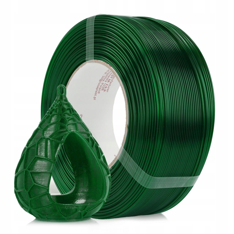 Filament 3D ReFill PETG Standard HS Bottle Green Transparent 1kg