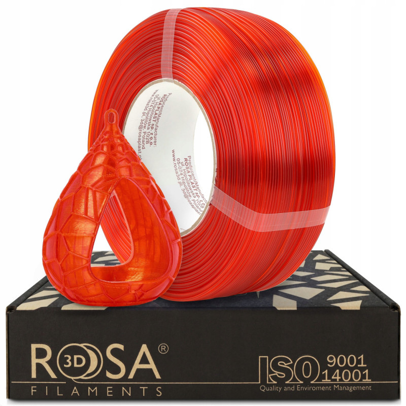 Filament 3D ReFill PETG Standard HS Orange Transparent