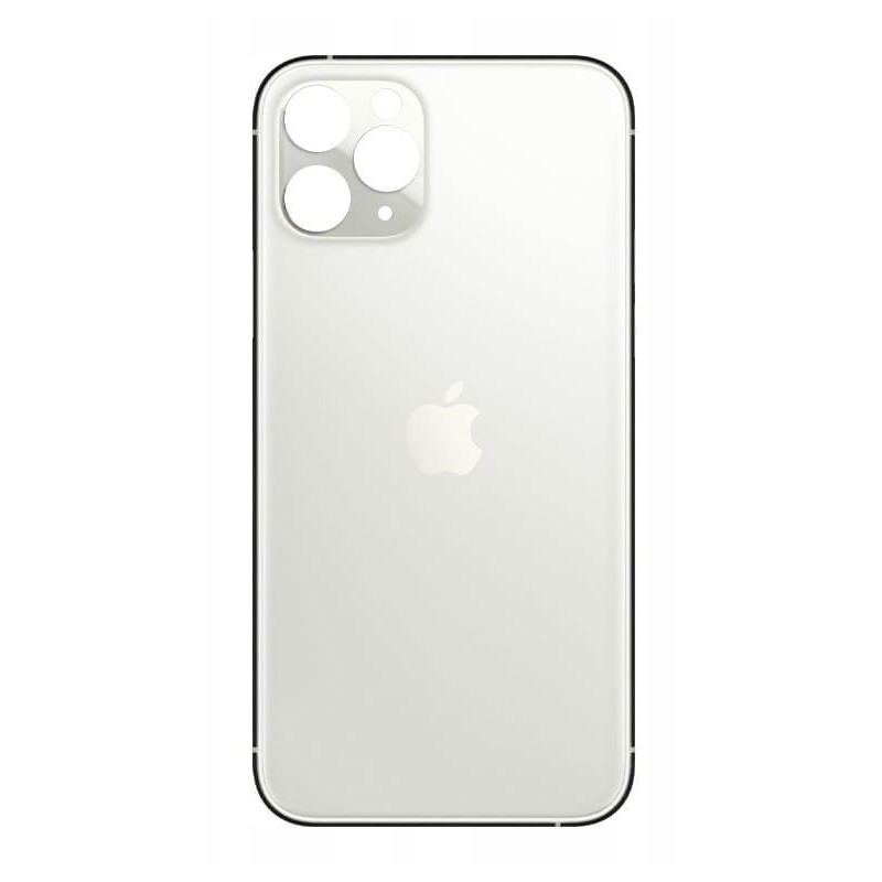 Klapka Jednobryłowa Plecki Tył iPhone 11 Pro Silver Duże oczko HQ