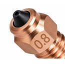 Dysza Unicorn Nozzle Creality K1C 1,75mm zintegrowana 0.8mm