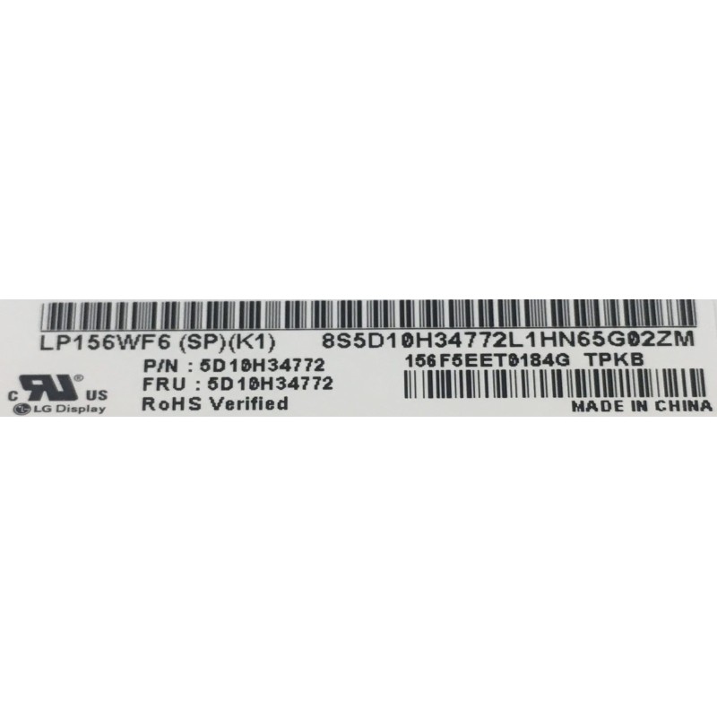 Matryca LP156WF6(SP)(K1) LP156WF6-SPK1 15,6 LG IPS 72% kol