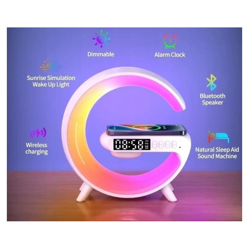 ECOBOX LAMPKA NOCNA LED ŁADOWARKA INDUKCYJNA QI
