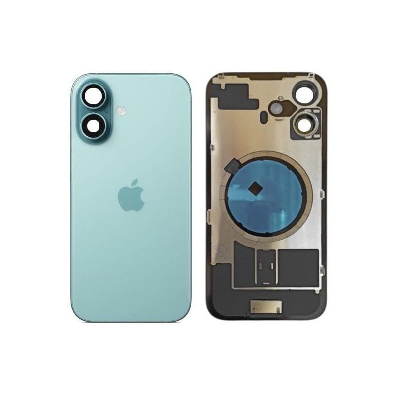 Klapka Plecki Tył iPhone 16 Teal z Ramką i Magnesami