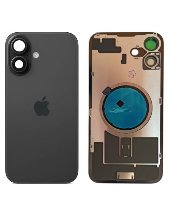 Klapka Plecki Tył iPhone 16 Plus Black z Ramką i Magnesami