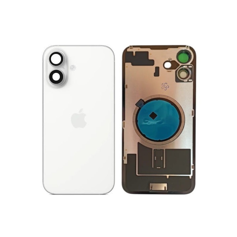 Klapka Plecki Tył iPhone 16 Plus White z Ramką i Magnesami