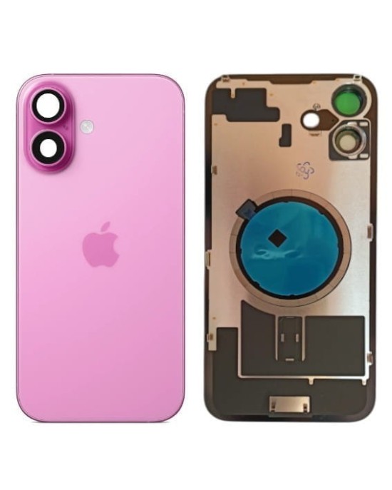 Klapka Plecki Tył iPhone 16 Plus Pink z Ramką i Magnesami