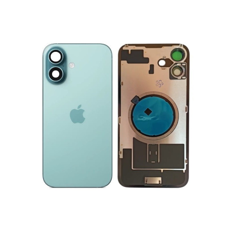 Klapka Plecki Tył iPhone 16 Plus Teal z Ramką i Magnesami
