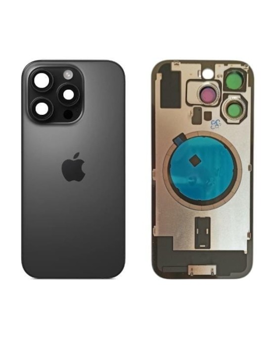 Klapka Plecki Tył iPhone 16 Pro Black Titanium z Ramką i Magnesami