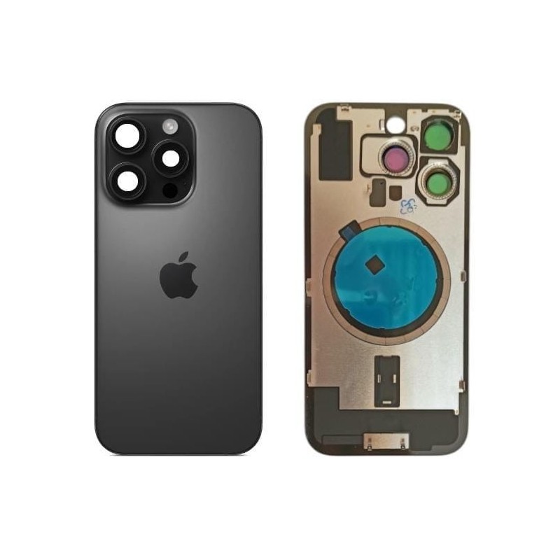 Klapka Plecki Tył iPhone 16 Pro Black Titanium z Ramką i Magnesami