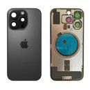 Klapka Plecki Tył iPhone 16 Pro Black Titanium z Ramką i Magnesami