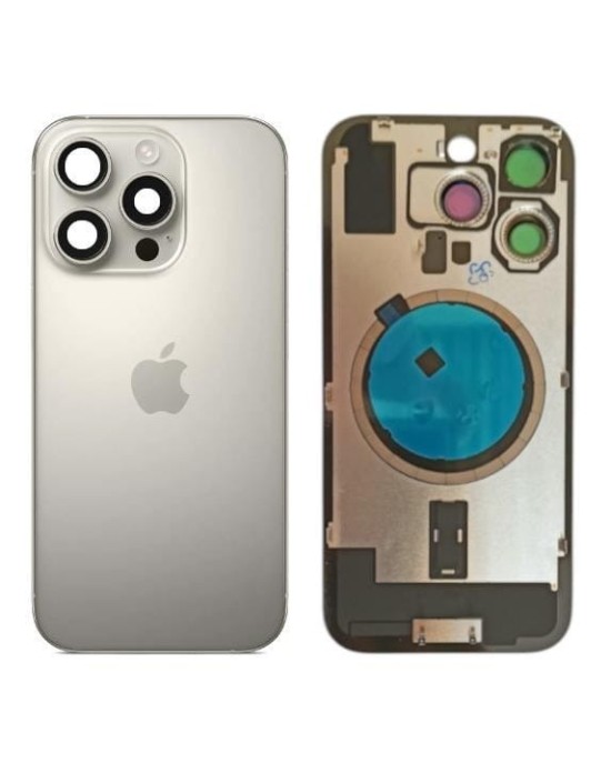 Klapka Plecki Tył iPhone 16 Pro Natural Titanium z Ramką i Magnesami