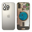 Klapka Plecki Tył iPhone 16 Pro Natural Titanium z Ramką i Magnesami