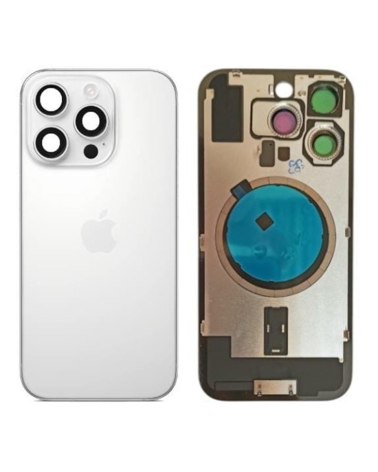 Klapka Plecki Tył iPhone 16 Pro White Titanium z Ramką i Magnesami