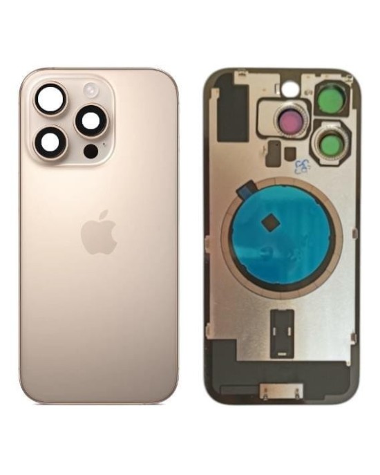 Klapka Plecki Tył iPhone 16 Pro Desert Titanium z Ramką i Magnesami