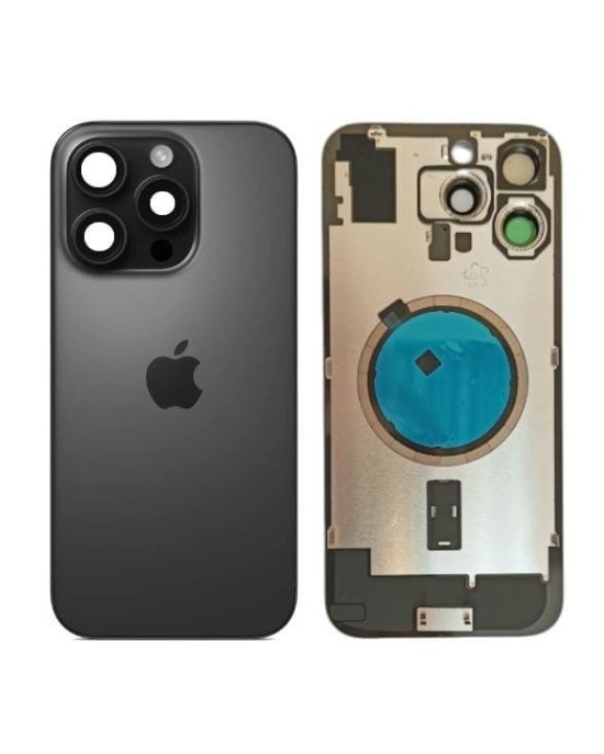 Klapka Plecki Tył iPhone 16 Pro Max Black Titanium z Ramką i Magnesami