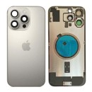 Klapka Plecki Tył iPhone 16 Pro Max Natural Titanium z Ramką i Magnesami