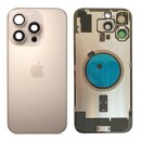 Klapka Plecki Tył iPhone 16 Pro Max Desert Titanium z Ramką i Magnesami